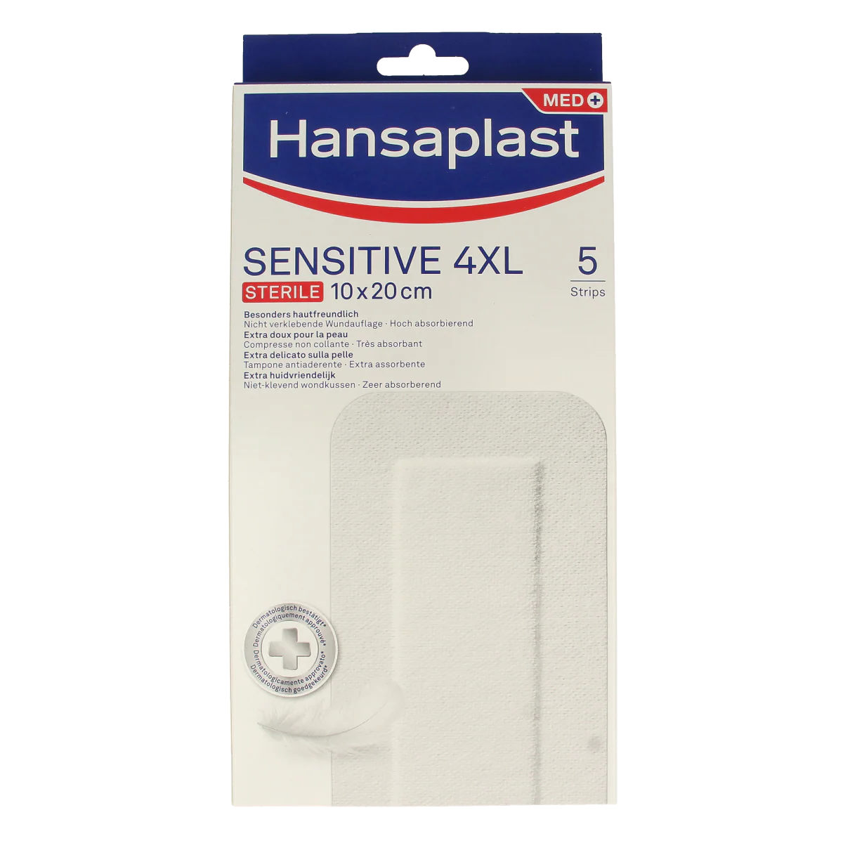 Hansaplast Pleisters sensitive 4XL 5.00 Stuks