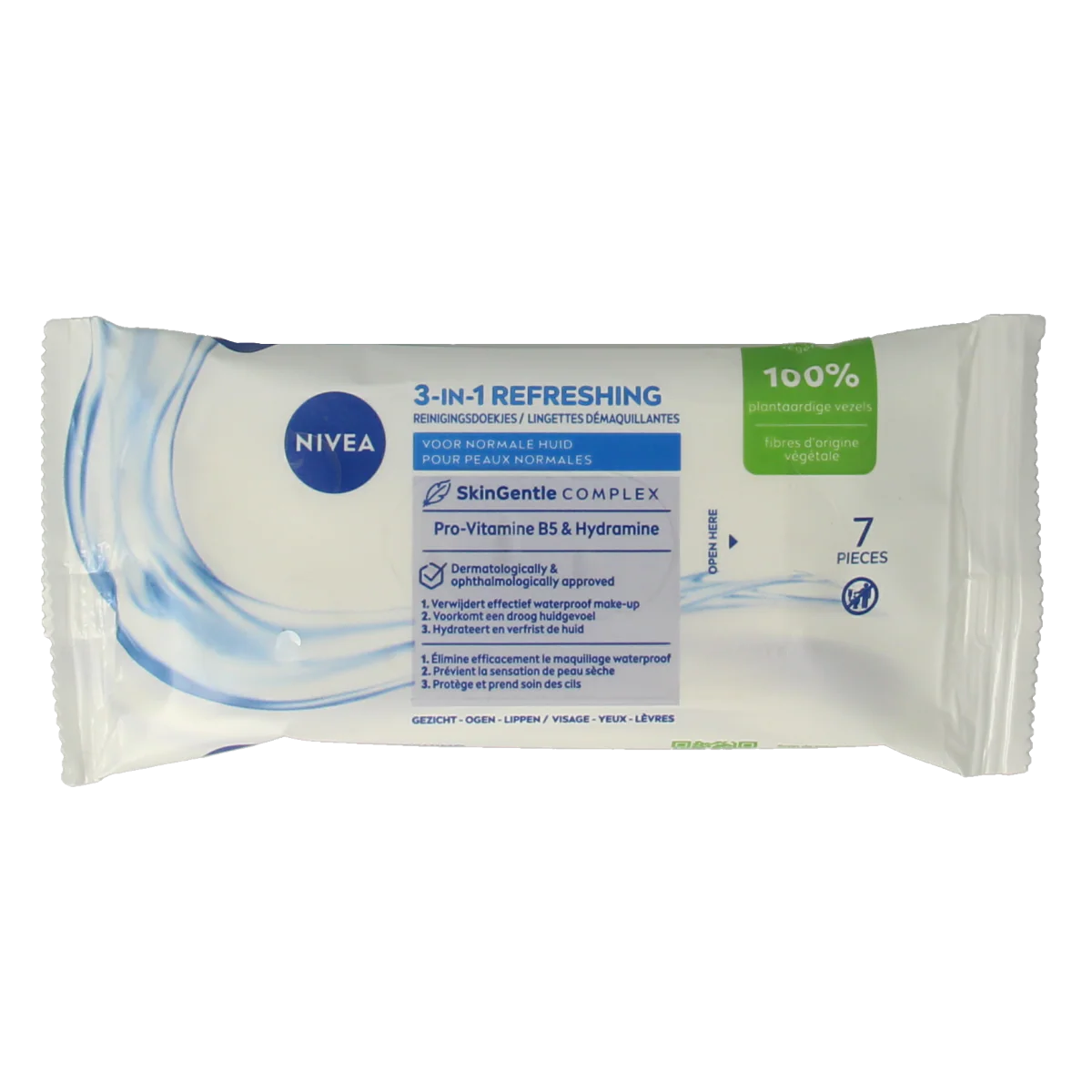 Nivea 3-in-1 Verfrissende doekjes mini 7 Stuks