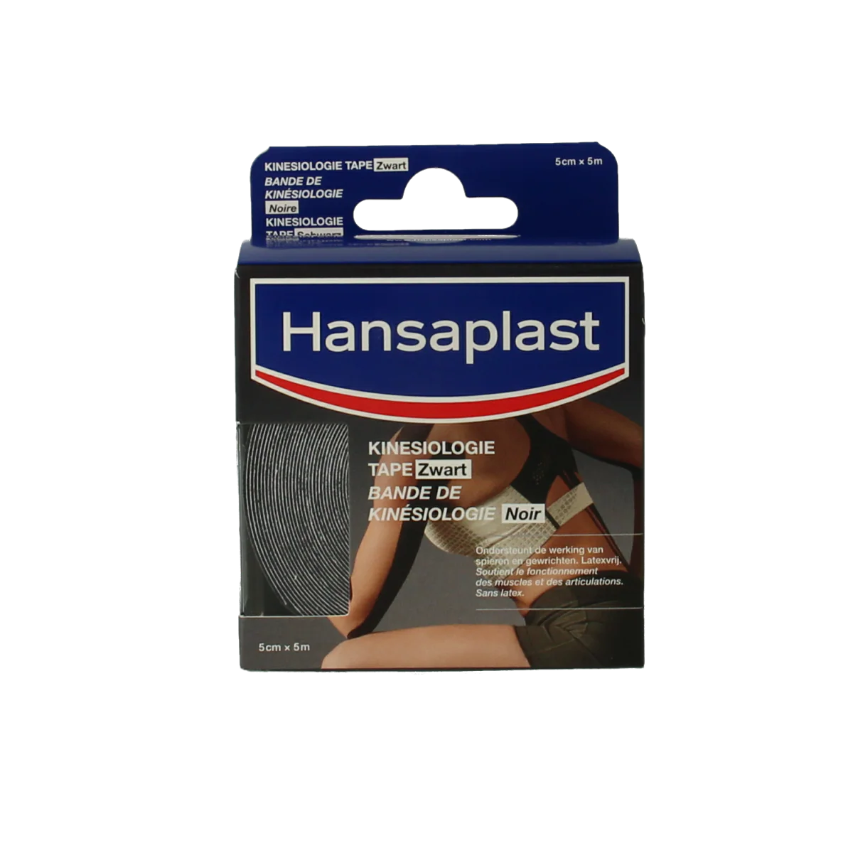 Hansaplast Kinesio tape zwart 1.00 Stuks