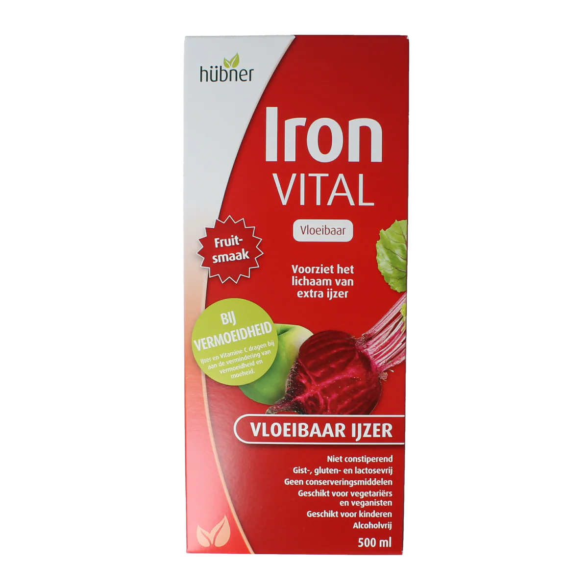 Hubner Iron vital vloeibaar ijzer XL 500.00 Milliliter