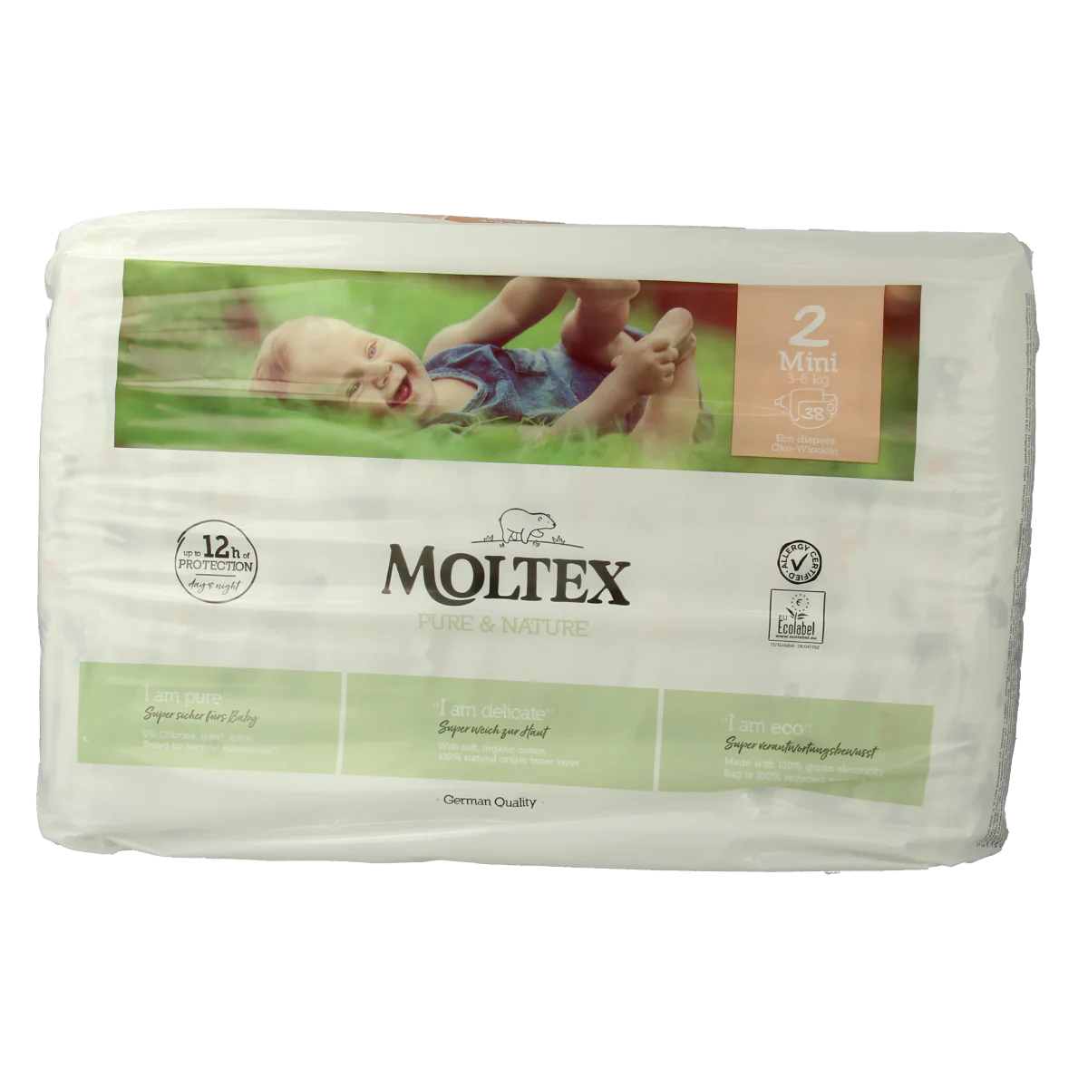 Moltex Pure & nature babyluiers mini 38.00 Stuks