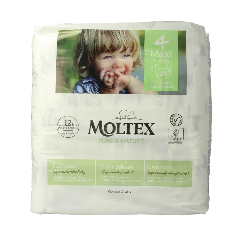 Moltex Pure & nature babyluiers maxi 29 Stuks
