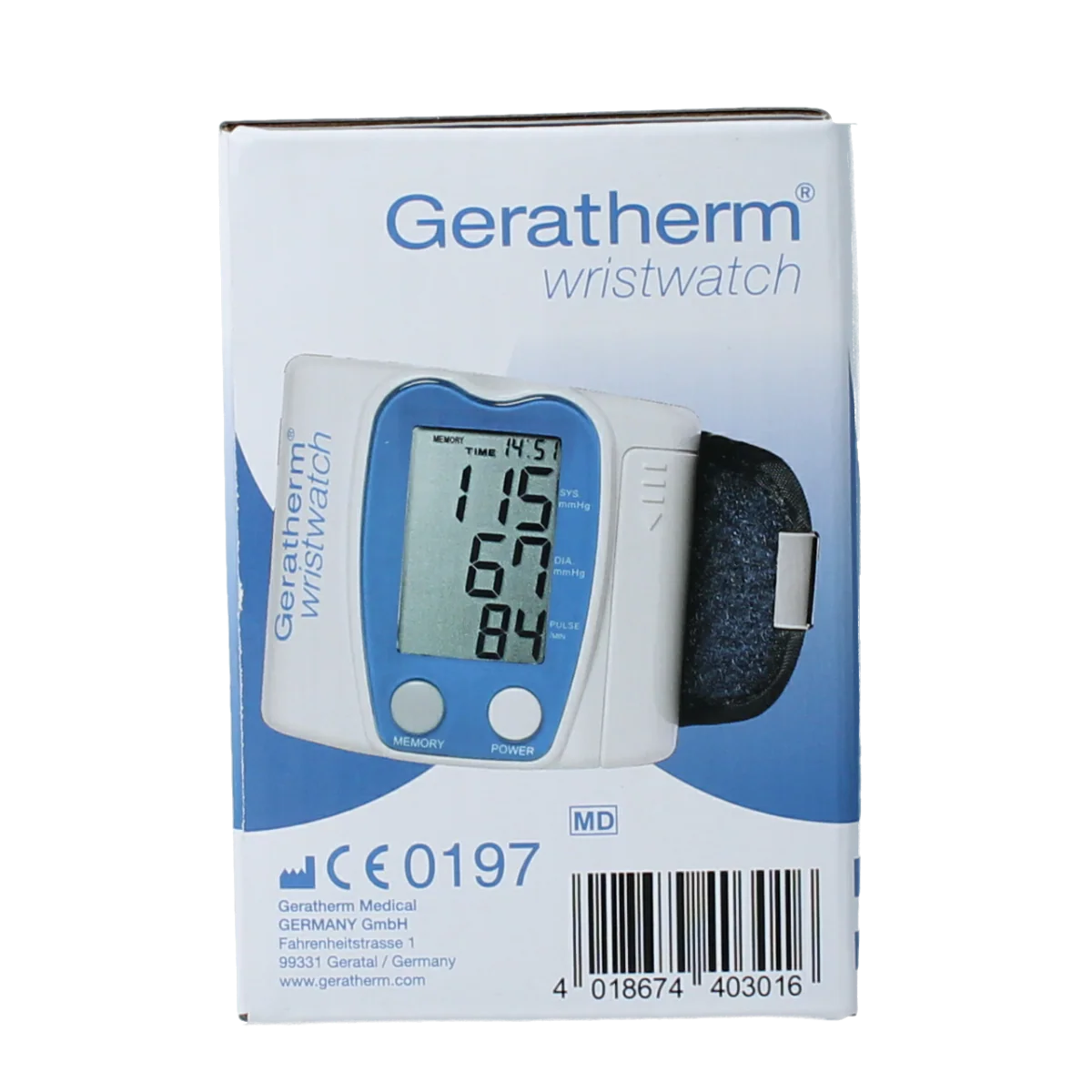 Geratherm Wristwatch bloeddrukmeter pols 1.00 Stuks