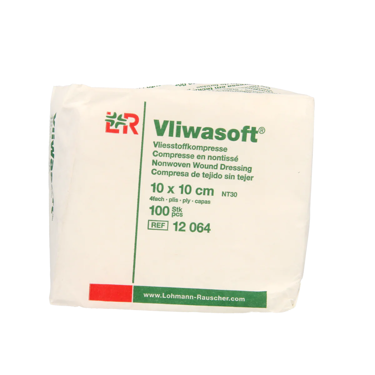 Vliwasoft Vlieskompres 10 x 10cm 4-laags 100.00 Stuks