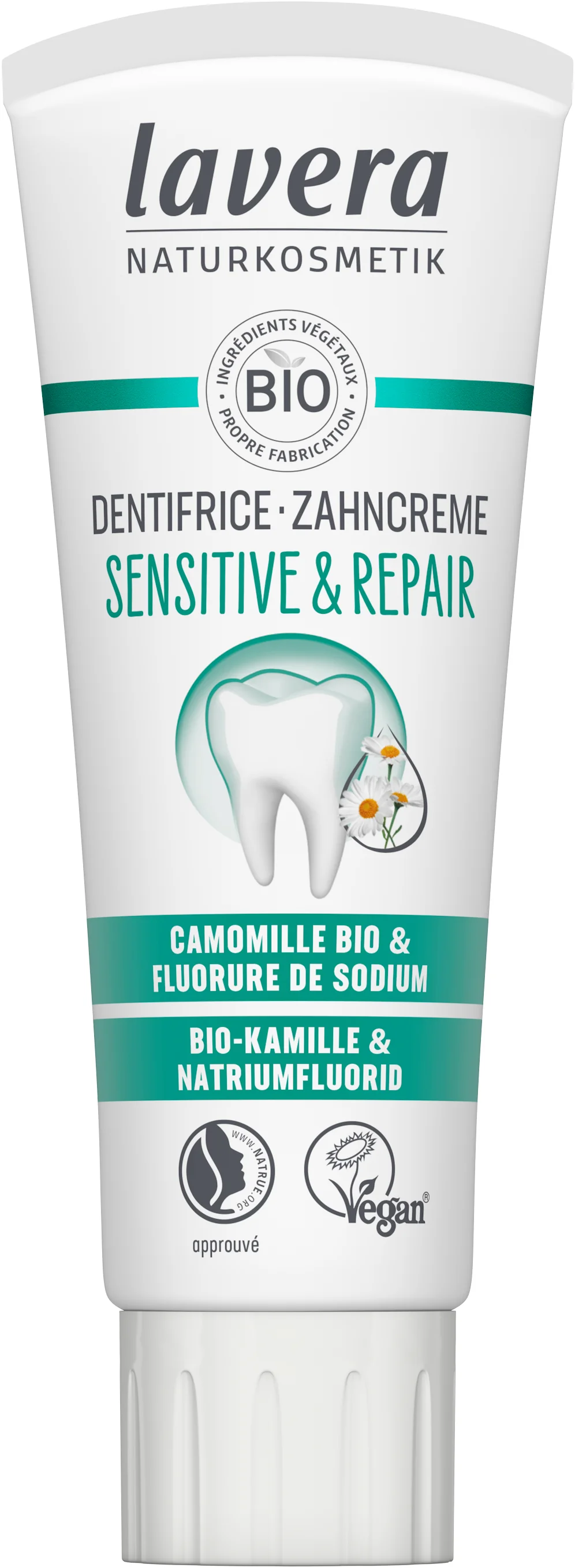 Lavera Tandpasta sensitive & repair bio 75.00 Milliliter