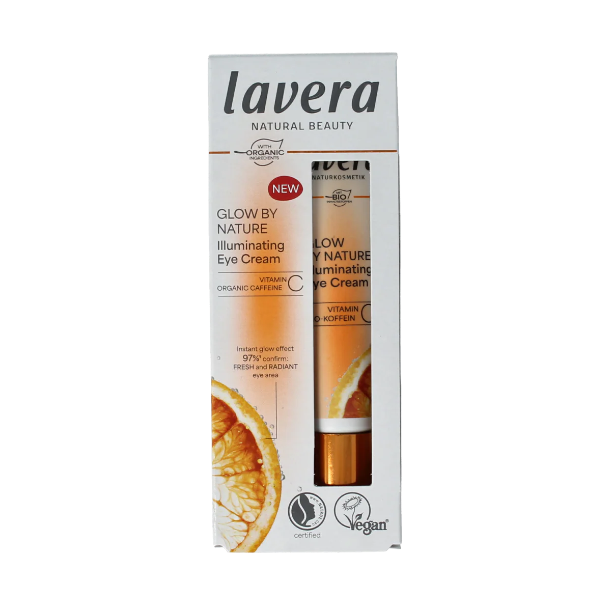 Lavera Glow by nature illuminating eye creme 15 Milliliter