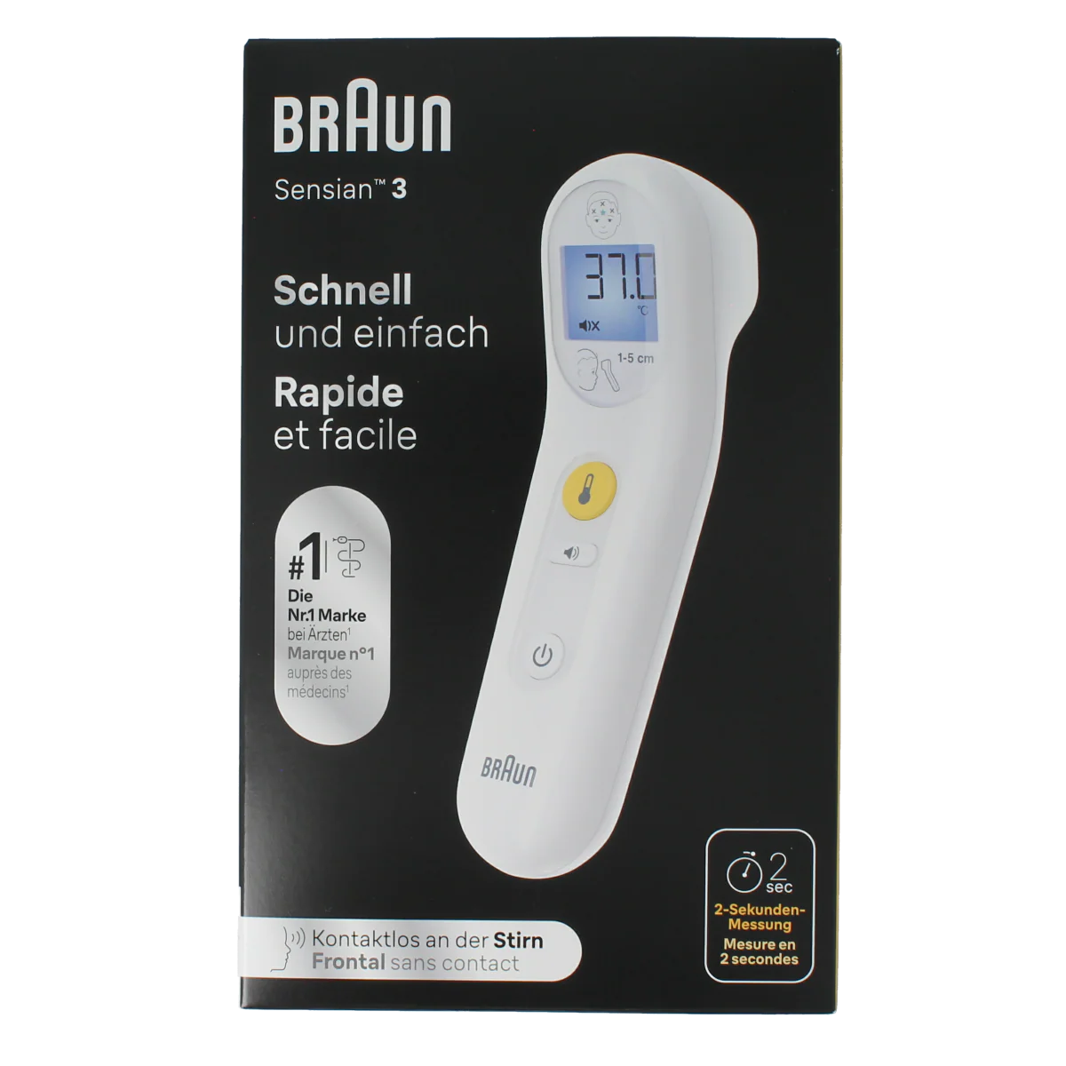 Braun Voorhoofdthermometer Sensian 3 BNT050 1.00 Stuks