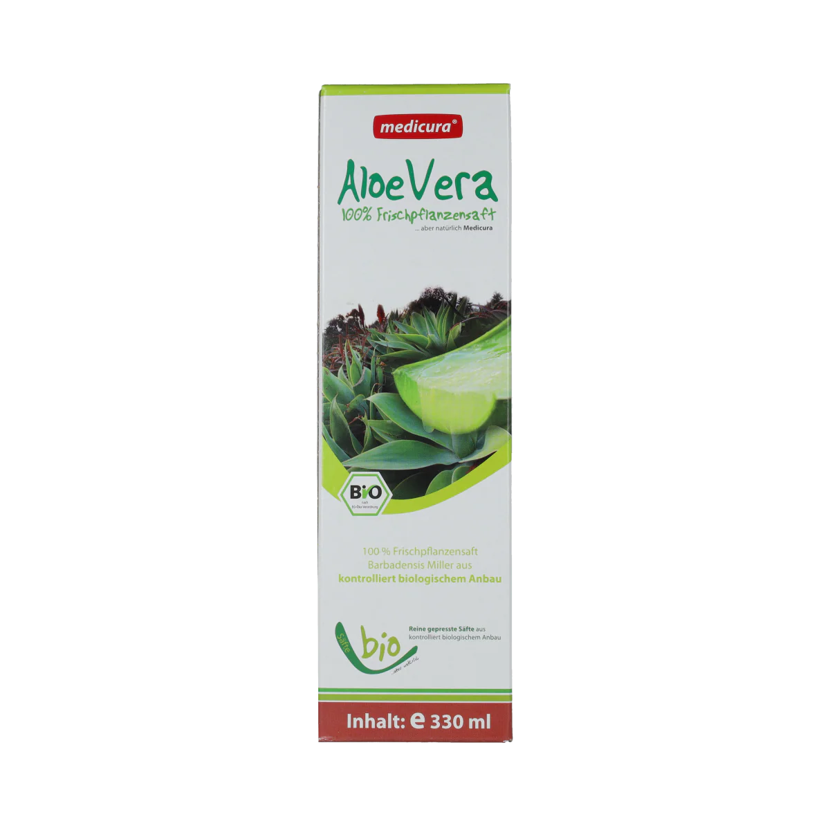 Medicura Aloe Vera 100% sap Bio 330.00 Milliliter