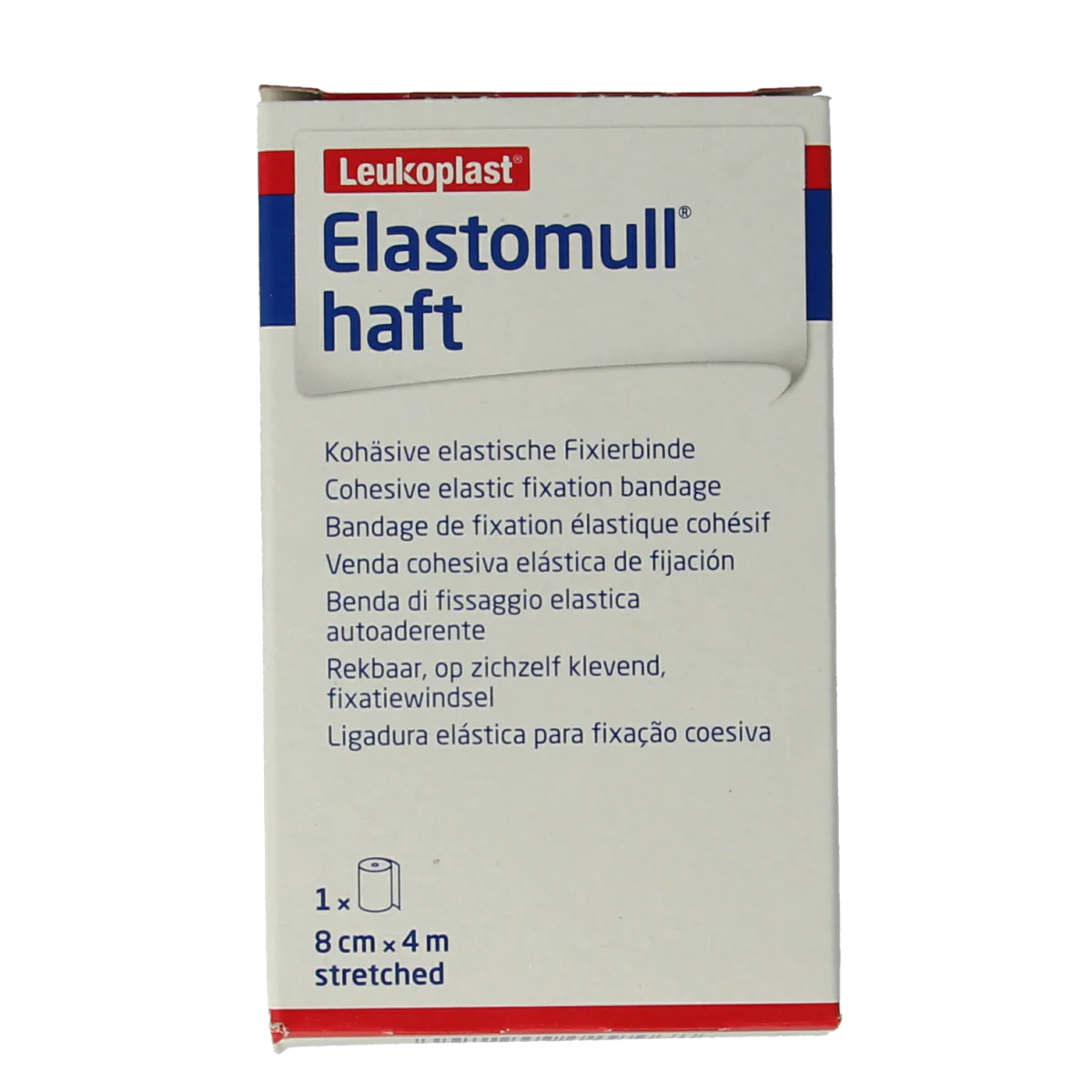 Elastomull Fixatiewindsel haft  4m x 8cm 45472 1.00 Stuks
