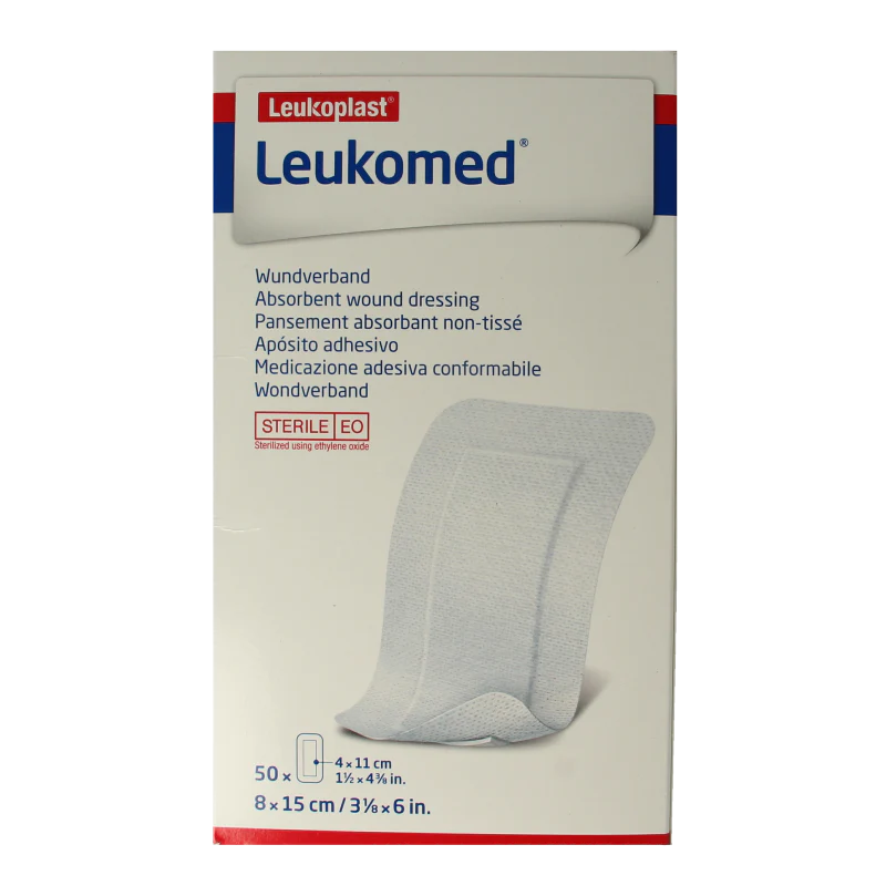 Leukomed Wondverband 8.0 x 15cm steriel 50 Stuks