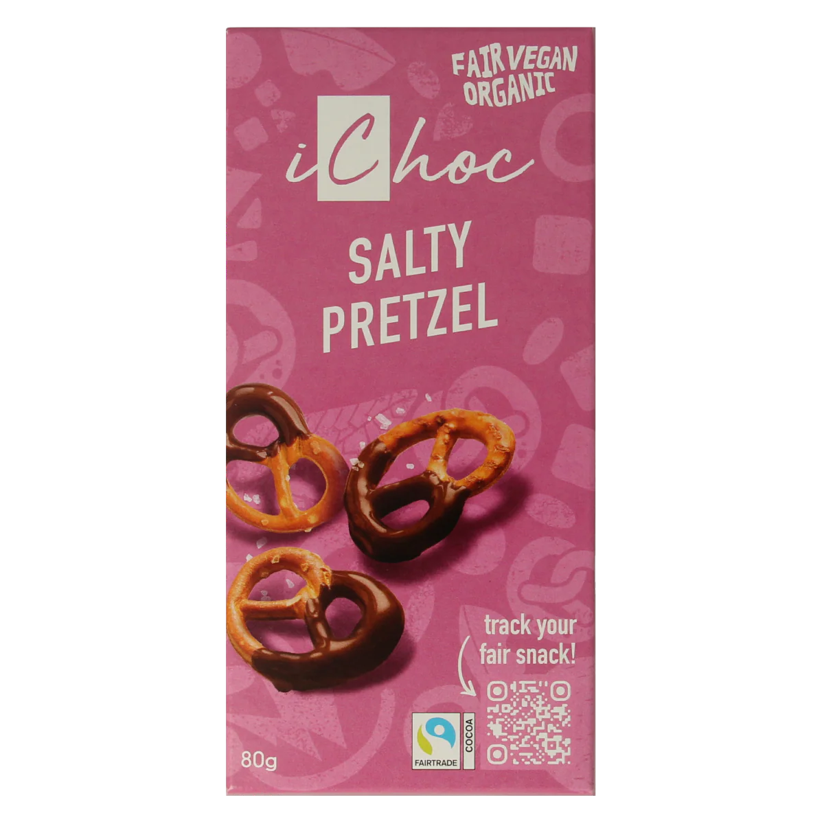 Ichoc Salty pretzel bio 80.00 Gram