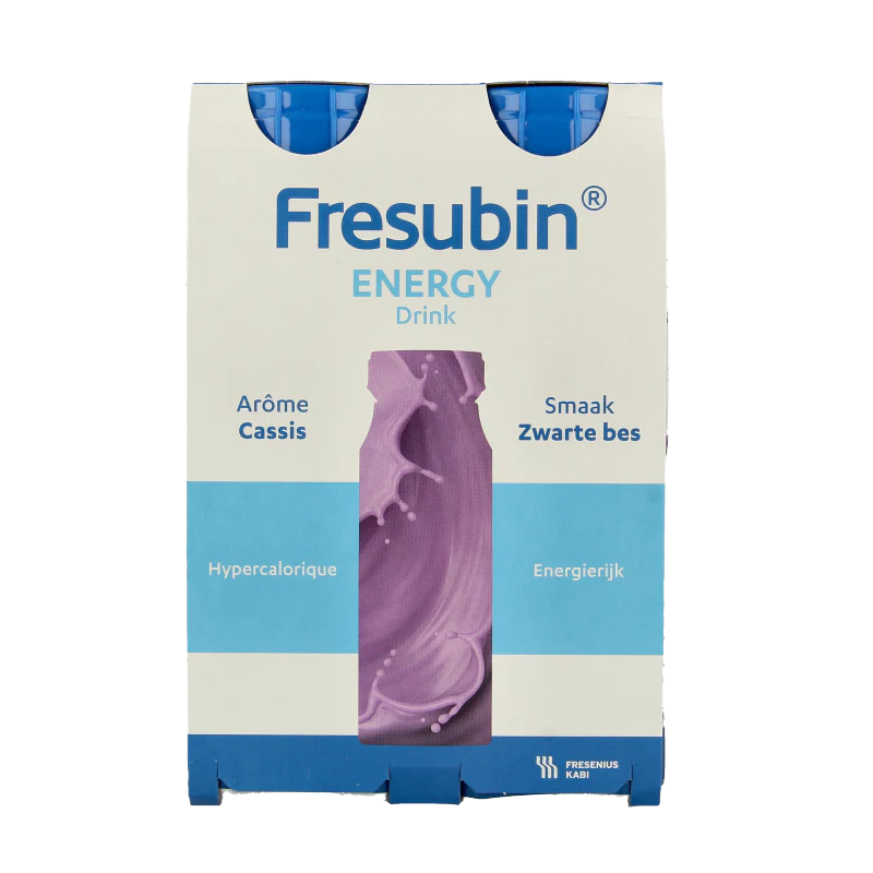 Fresubin Energy drink cassis 200ml 4 Stuks