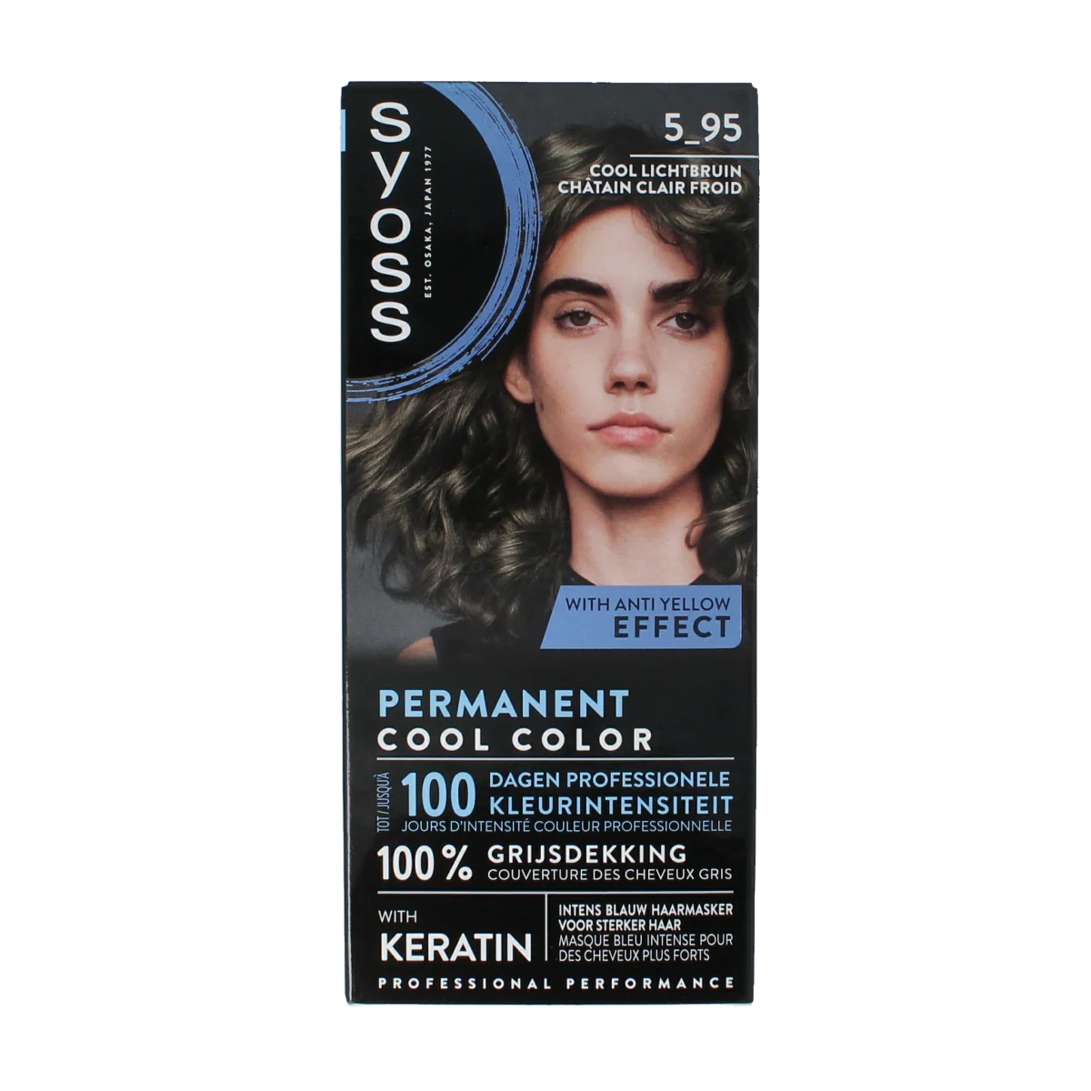 Syoss Permanent cool color 5-95 lichtbruin 1.00 Set