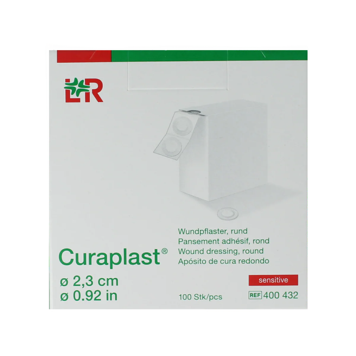 Curaplast Sensitive wondpleister rond 2.3cm 100.00 Stuks