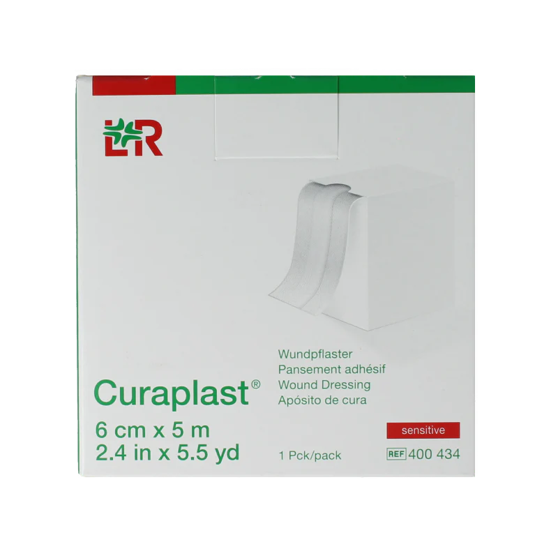 Curaplast Sensitive wondpleister 6cm x 5m 1 Rol