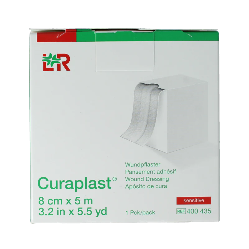 Curaplast Sensitive wondpleister 5m x 8cm 1 Rol