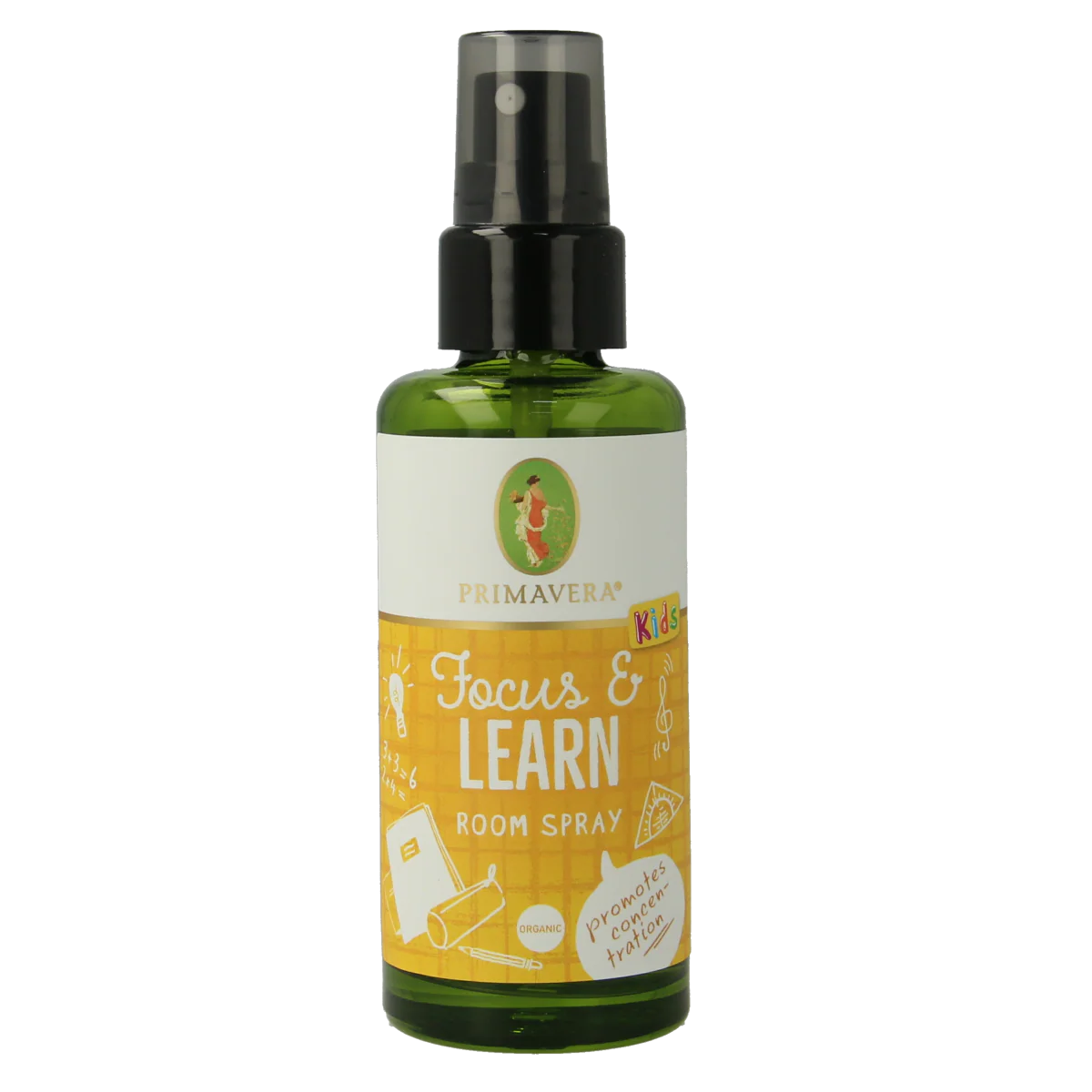 Primavera Organic roomspray focus & learn bio 50.00 Milliliter