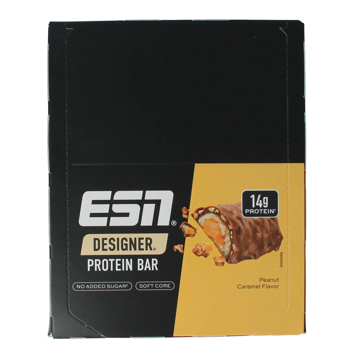 ESN Peanut caramel bar 45g 12.00 Stuks