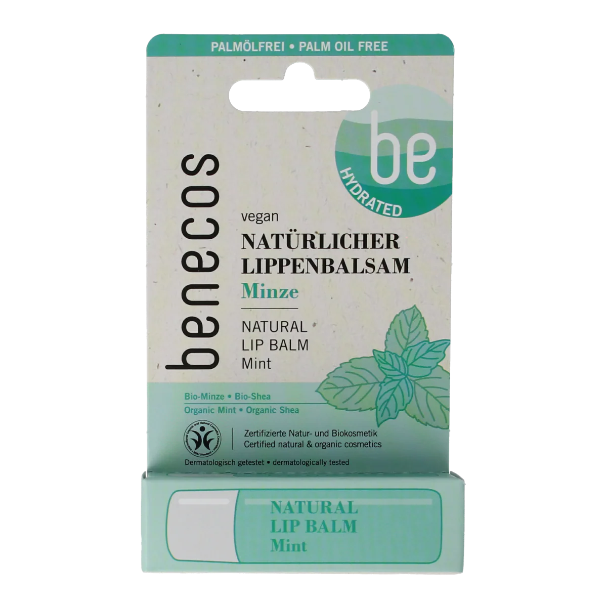 Benecos natural beauty Natural lipbalm mint 4.70 Gram