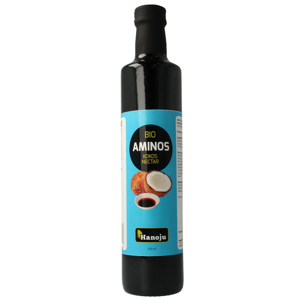 Hanoju Aminos kokosnoot nectar bio 500.00 Milliliter