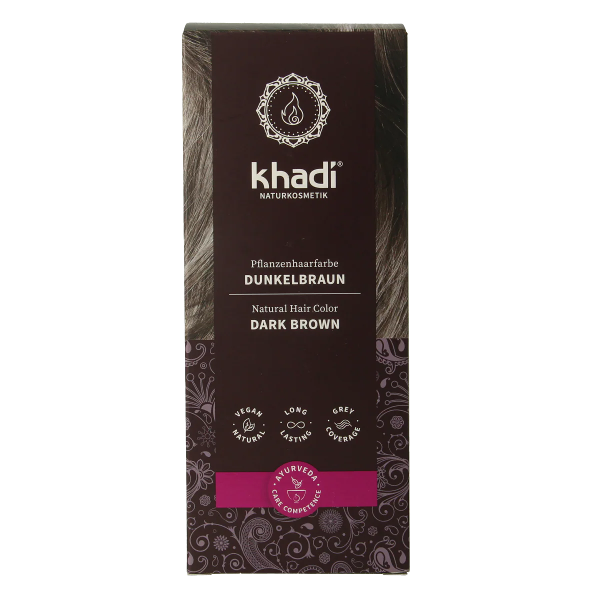 Khadi Haarkleur dark brown 100.00 Gram