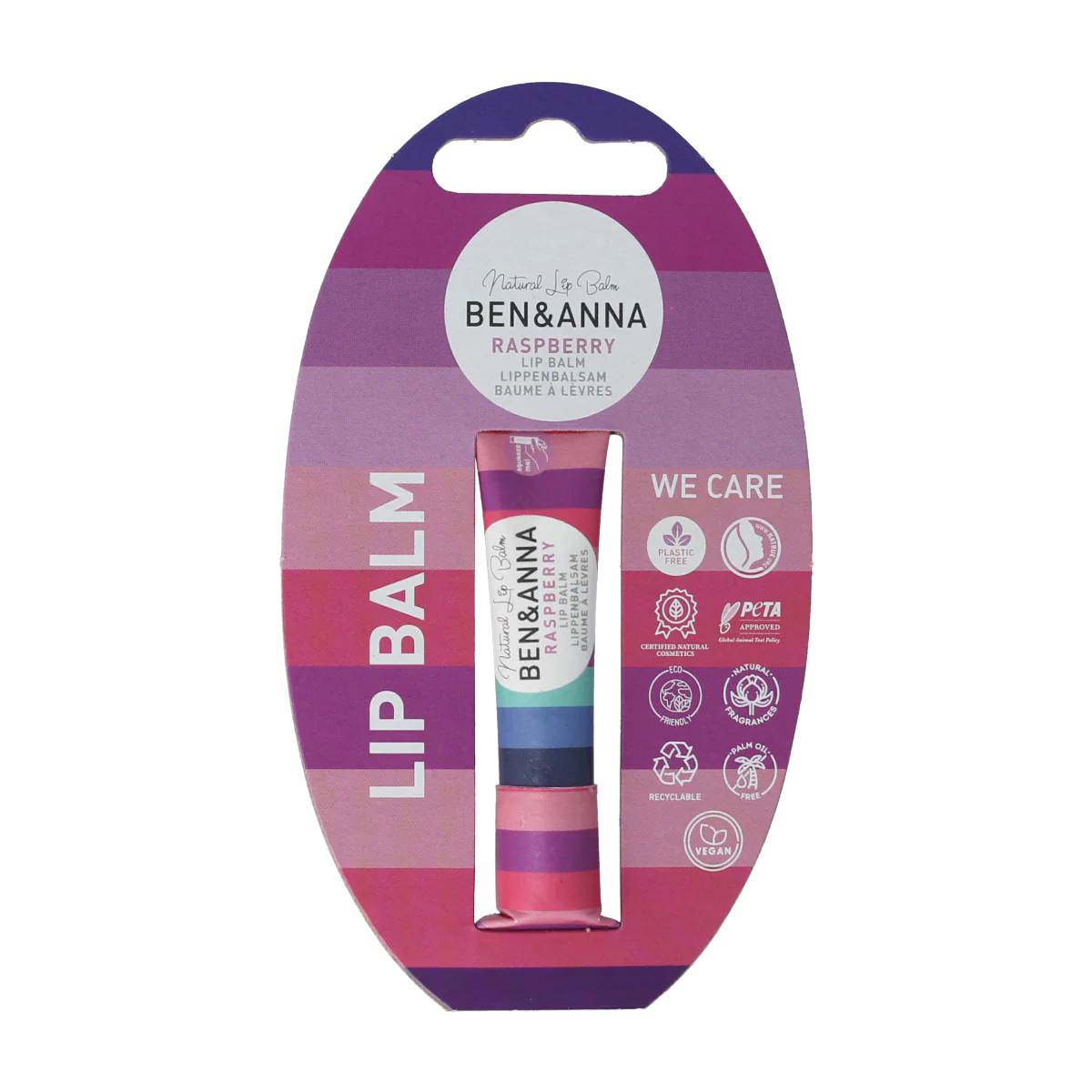 Ben & Anna Lipbalm raspberry 9.00 Gram