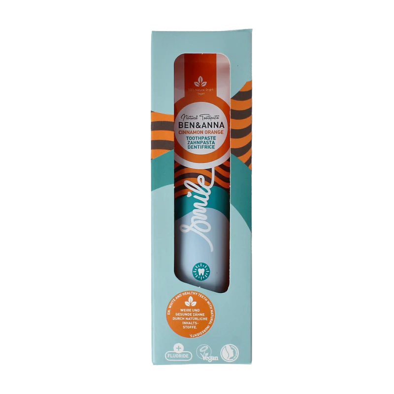 Ben & Anna Toothpaste smile cinnamon orange 75 Milliliter