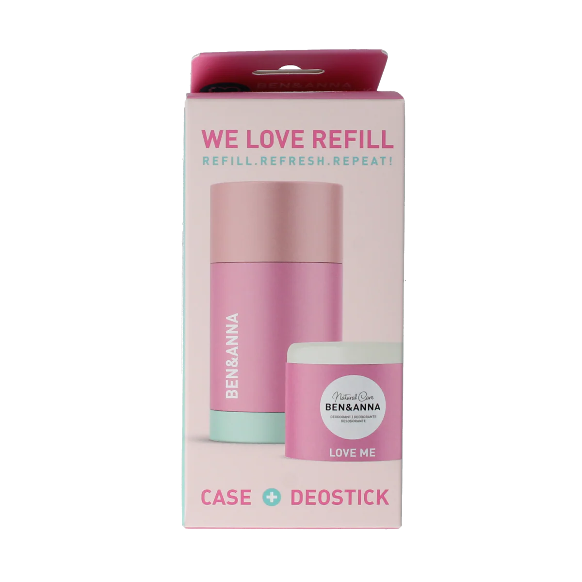 Ben & Anna Deostick love me case en refill 40.00 Gram