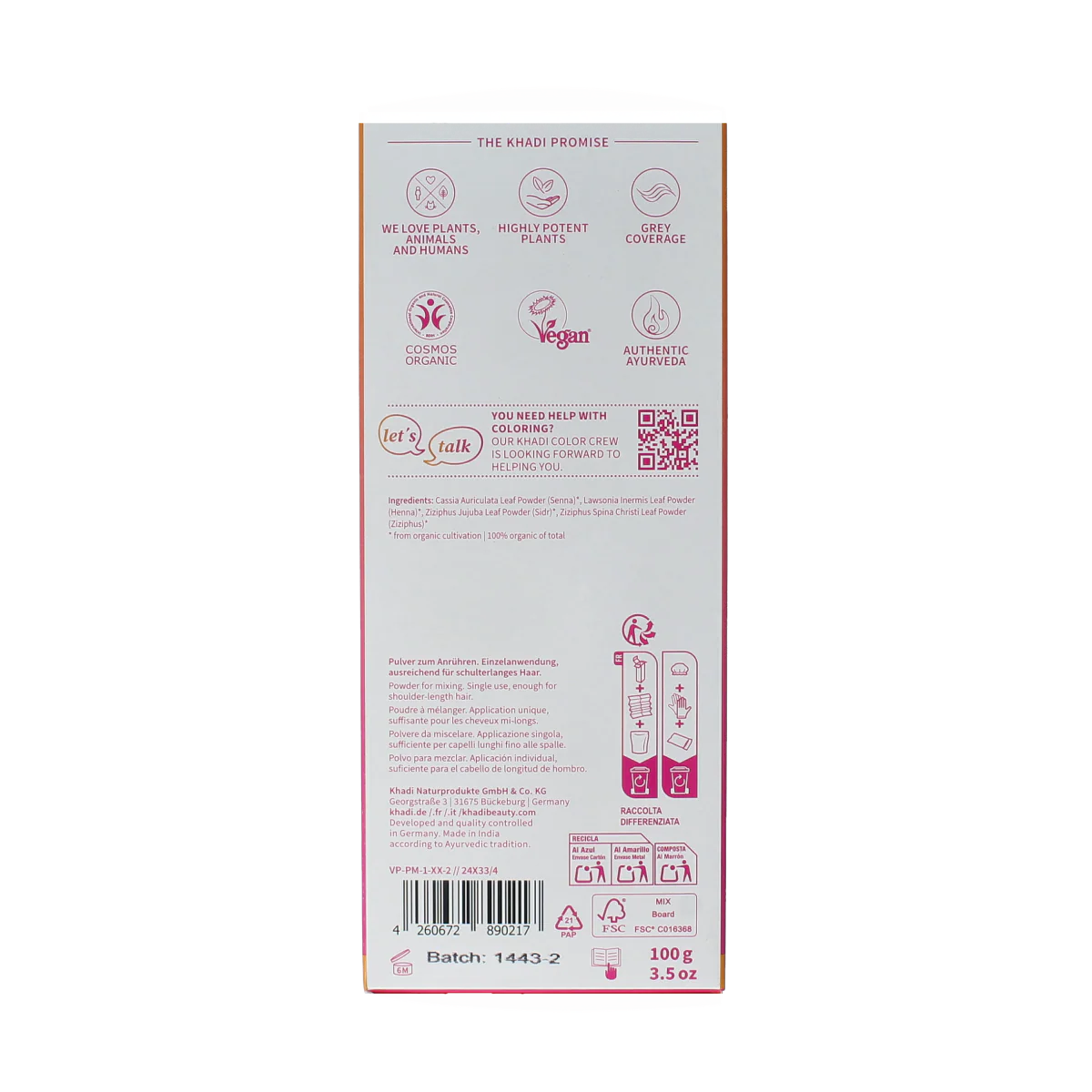Khadi Color prep 2x50g 100.00 Gram