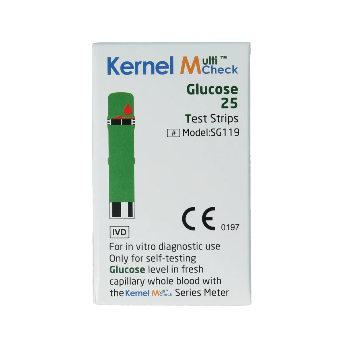 Testjezelf Multicheck glucose teststrips 25.00 Stuks
