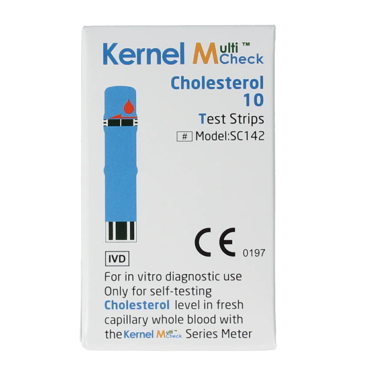 Testjezelf Multicheck cholesterol teststrips 10.00 Stuks