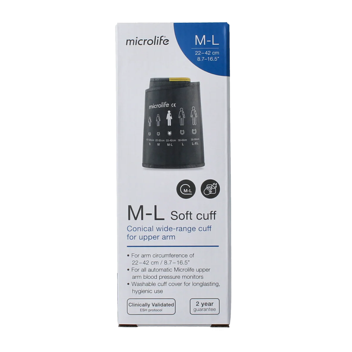 Microlife Manchet 4G soft maat M-L (22-42cm) 1.00 Stuks