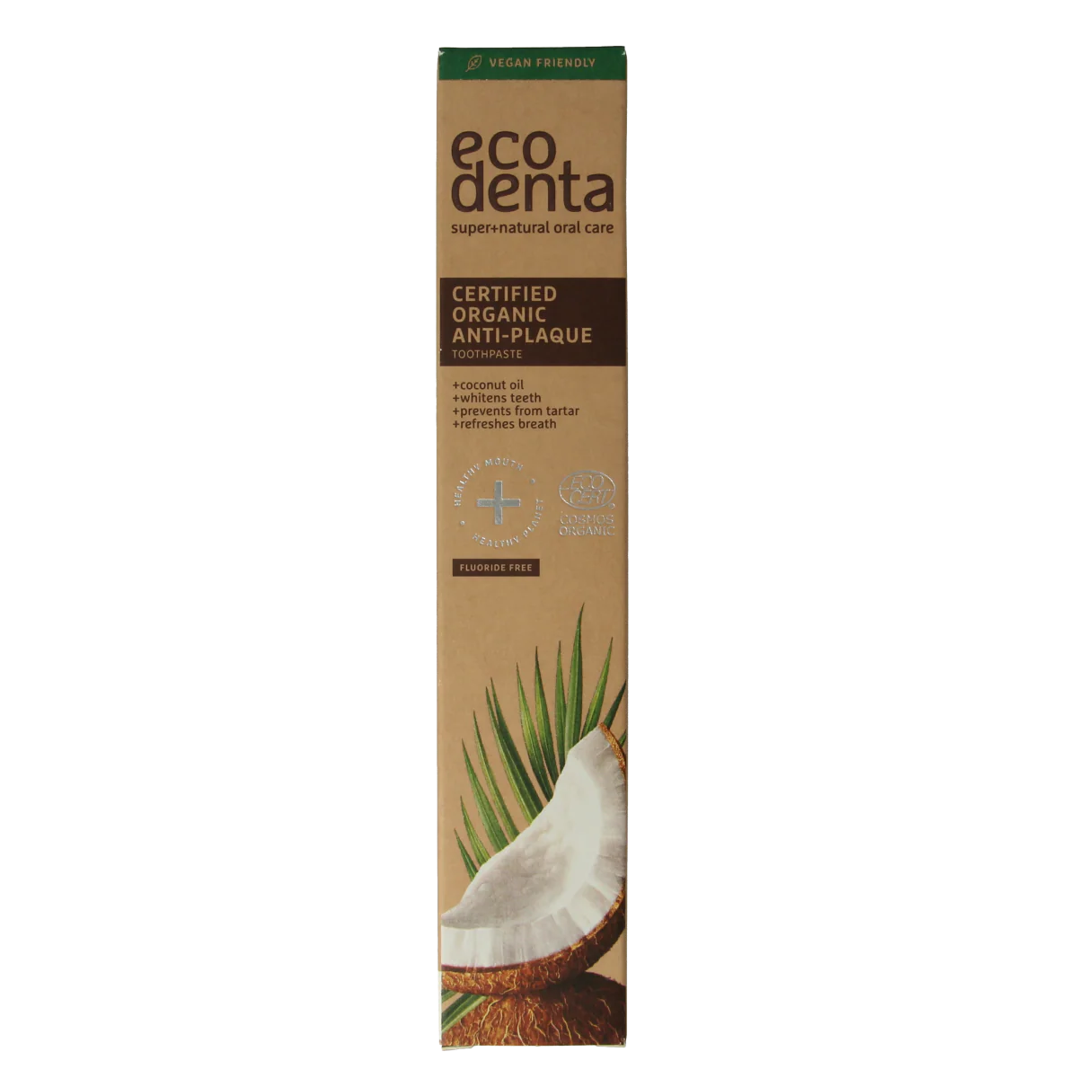 Ecodenta Tandpasta organic anti tandplak 75.00 Milliliter