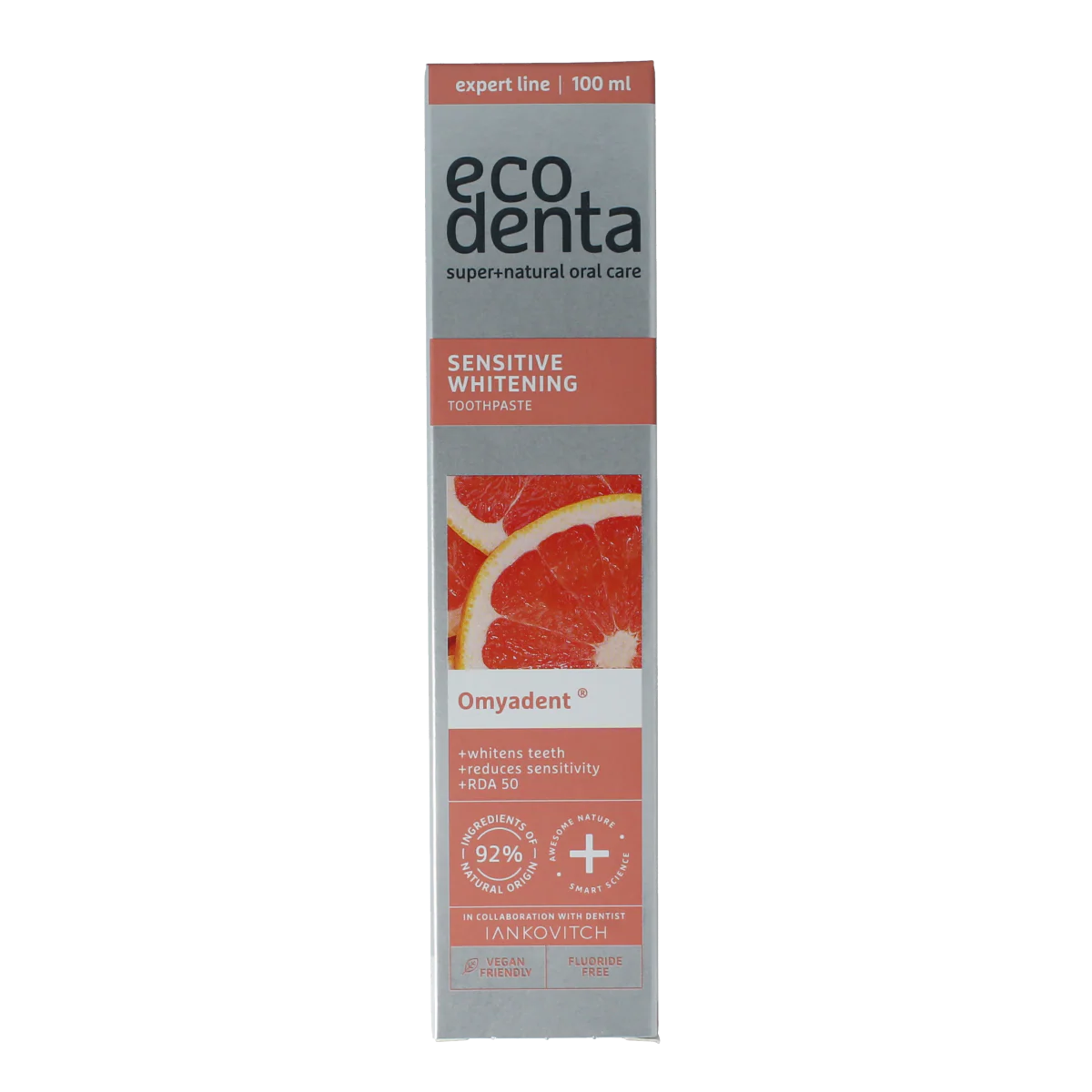 Ecodenta Tandpasta sensitive whitening expert line 100 Milliliter