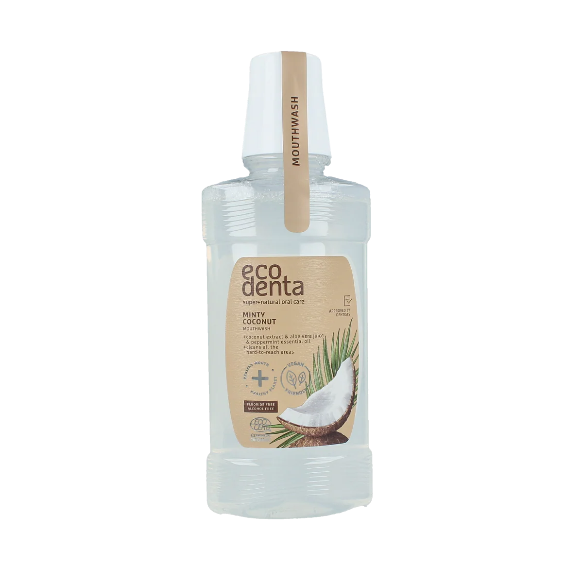 Ecodenta Mondwater munt kokos bio 250.00 Milliliter