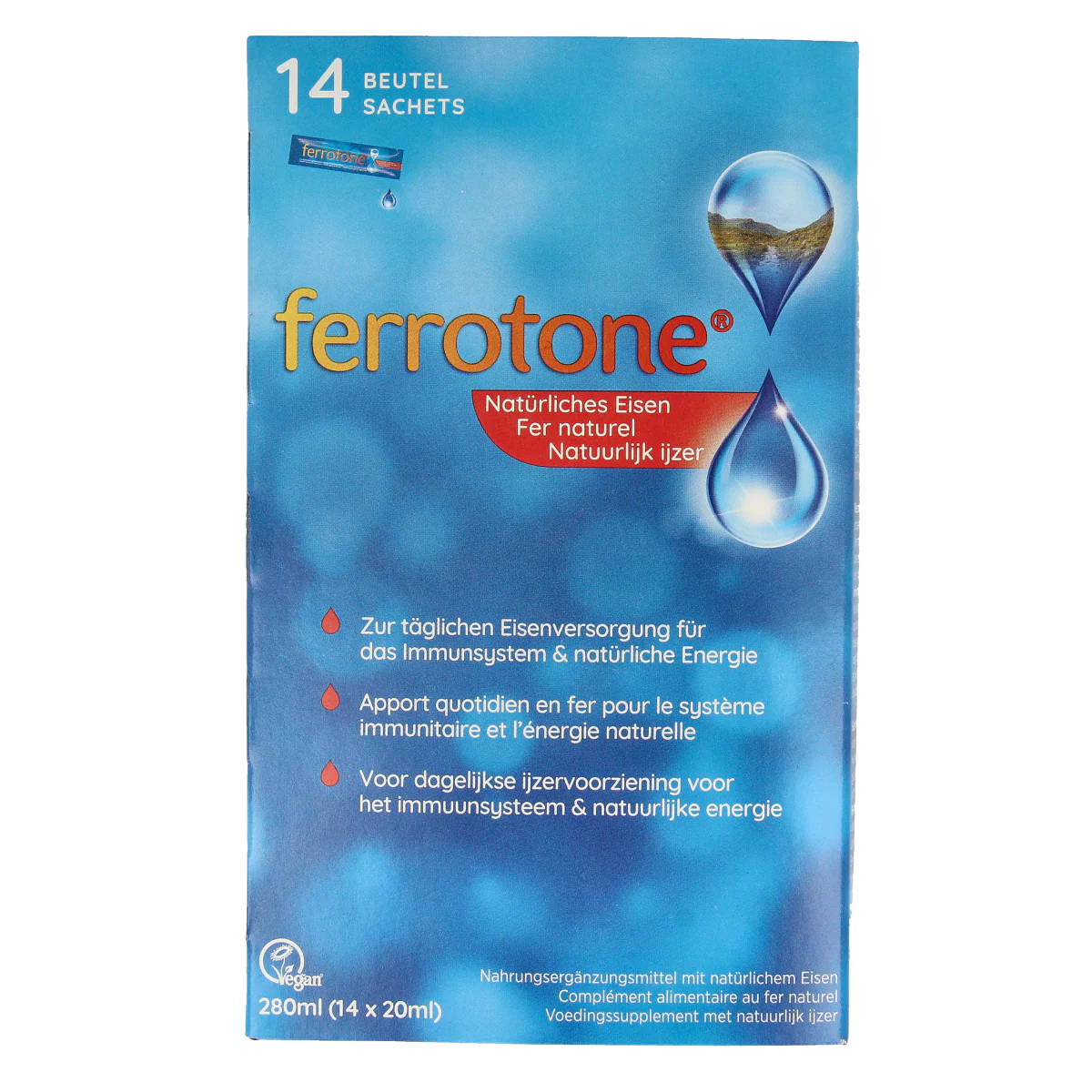 Ferrotone Natuurlijk ijzer 14 x 20ml  14.00 Stuks