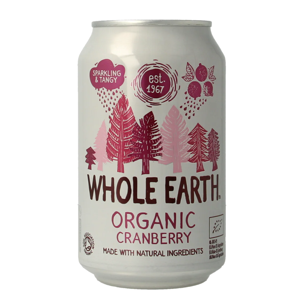 Whole Earth Sparkling cranberry bio 330.00 Milliliter