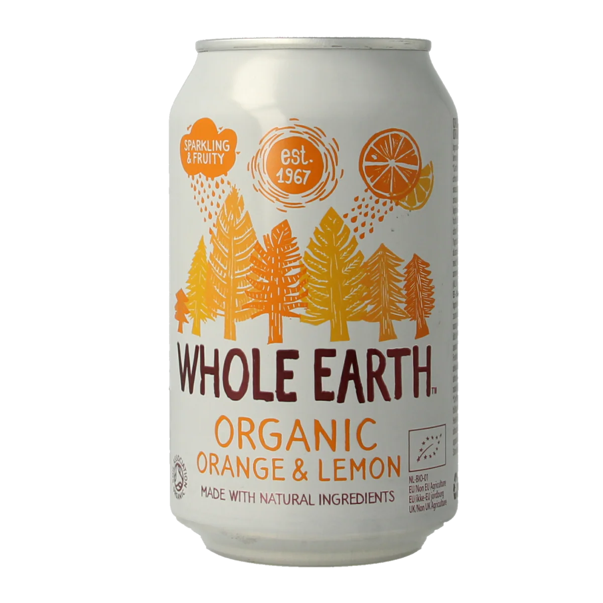 Whole Earth Sparkling orange & lemon bio 330.00 Milliliter