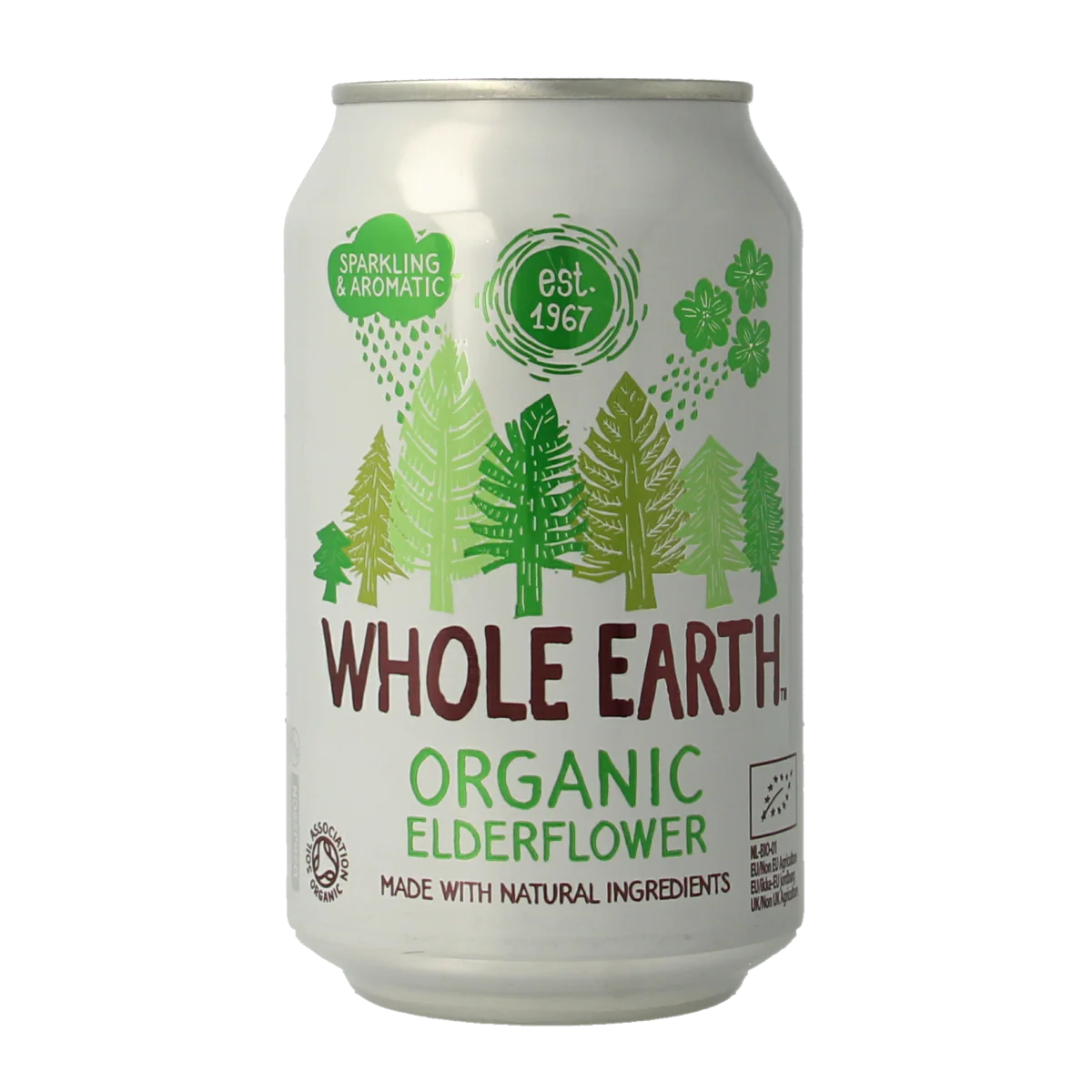 Whole Earth Sparkling elderflower bio 330.00 Milliliter