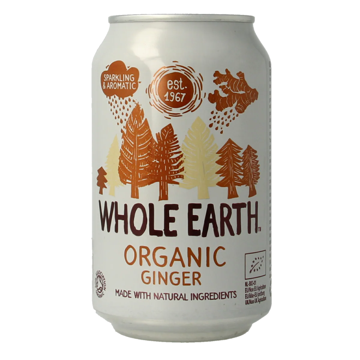 Whole Earth Sparkling ginger bio 330.00 Milliliter