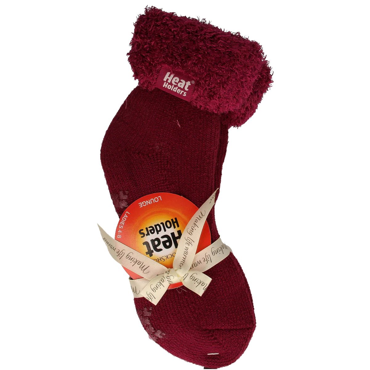 Heat Holders Ladies lounge socks maat 4-8 (37-42) plum 1.00 Paar