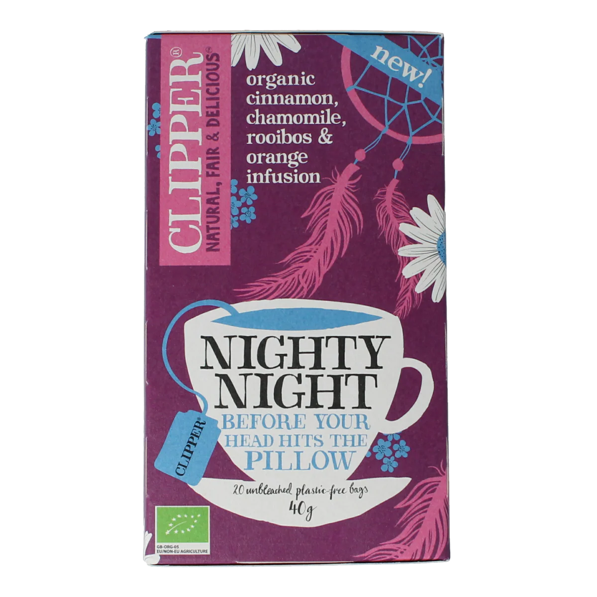 Clipper Kruidenthee nighty night bio 20.00 Zakjes
