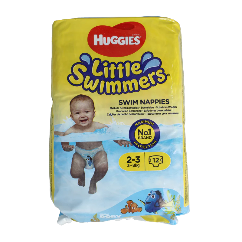 Huggies Little swimmers luiers 2-3 3-7 kg 12 Stuks