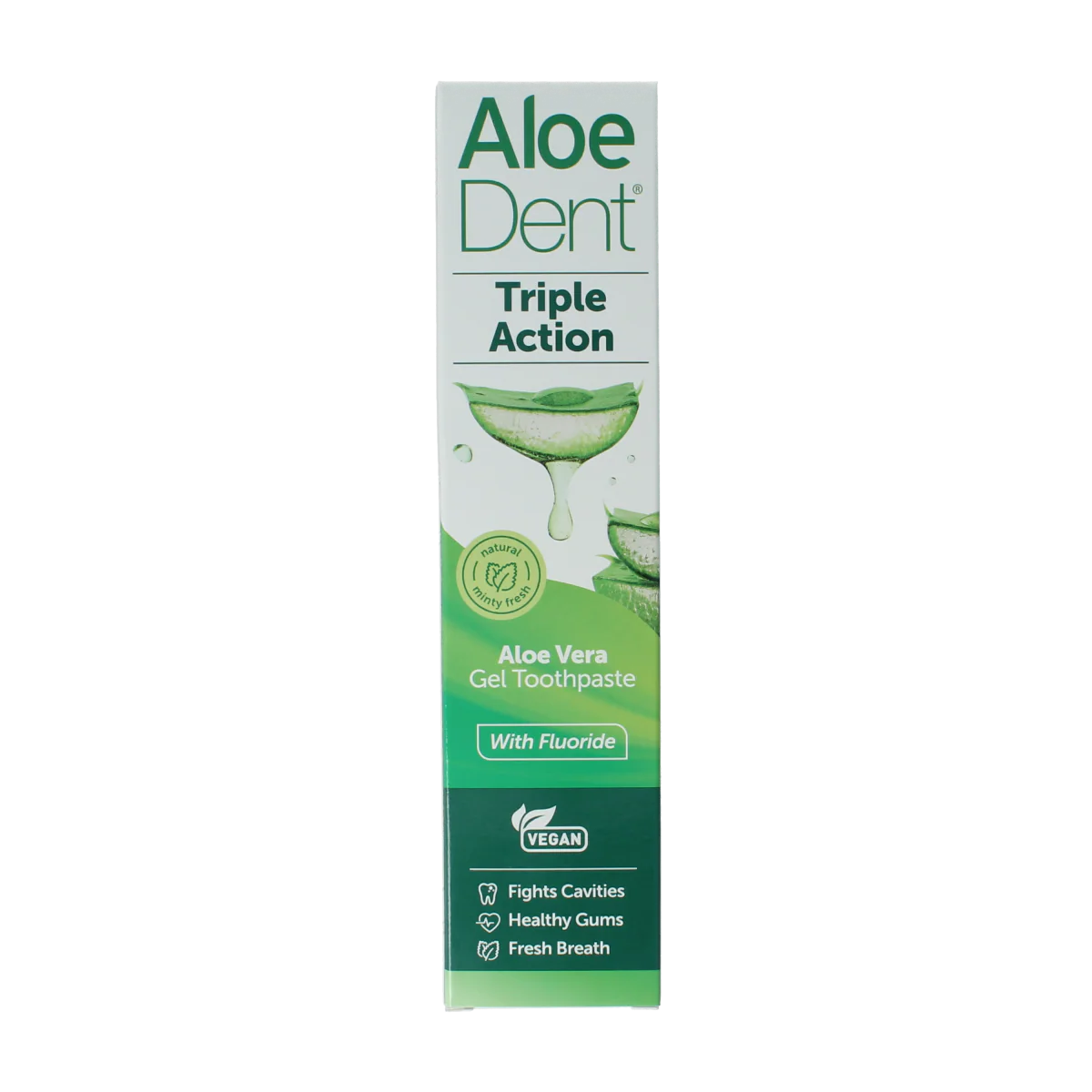Aloe Dent Tandpasta aloe vera triple action with fluor 100.00 Milliliter