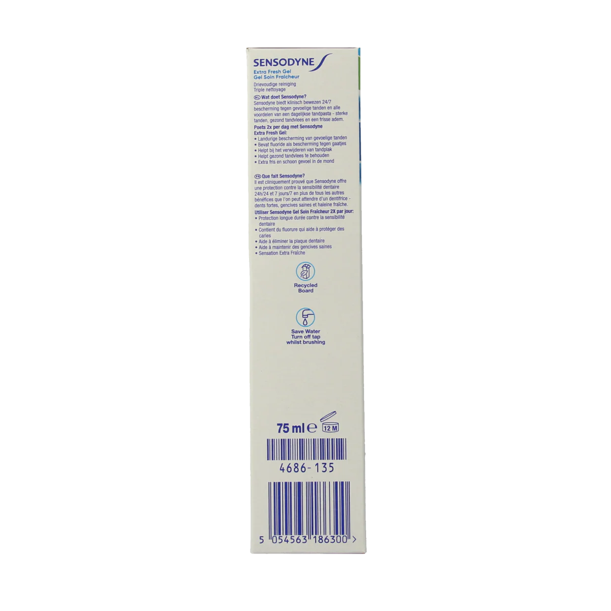 Sensodyne Tandpasta extra fresh gel 75 Milliliter