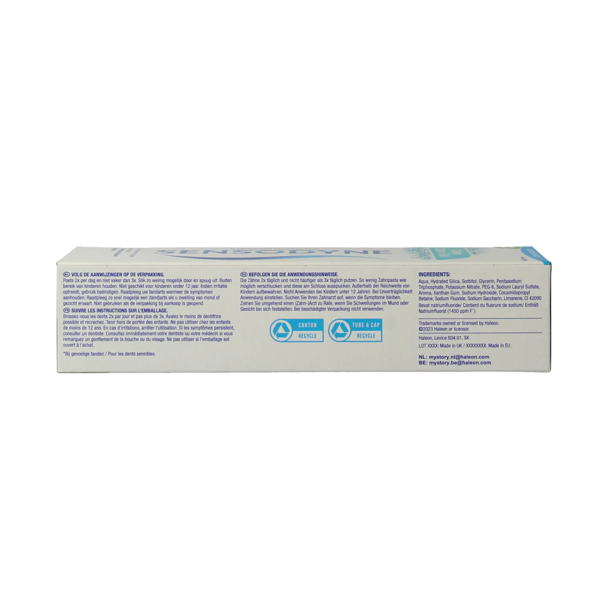 Sensodyne Tandpasta deep clean gel 75.00 Milliliter