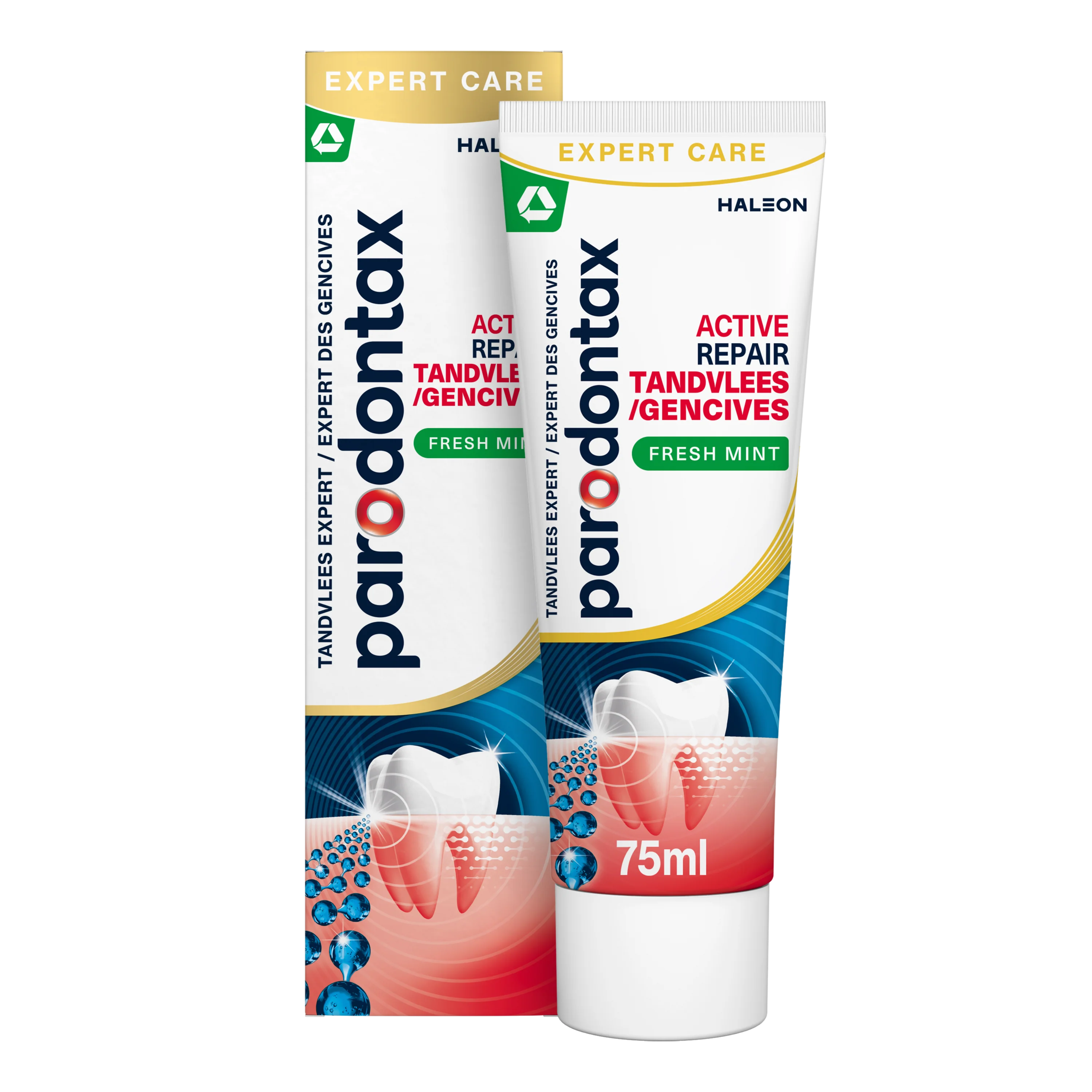 Parodontax Tandpasta active gum repair fresh mint 75.00 Milliliter