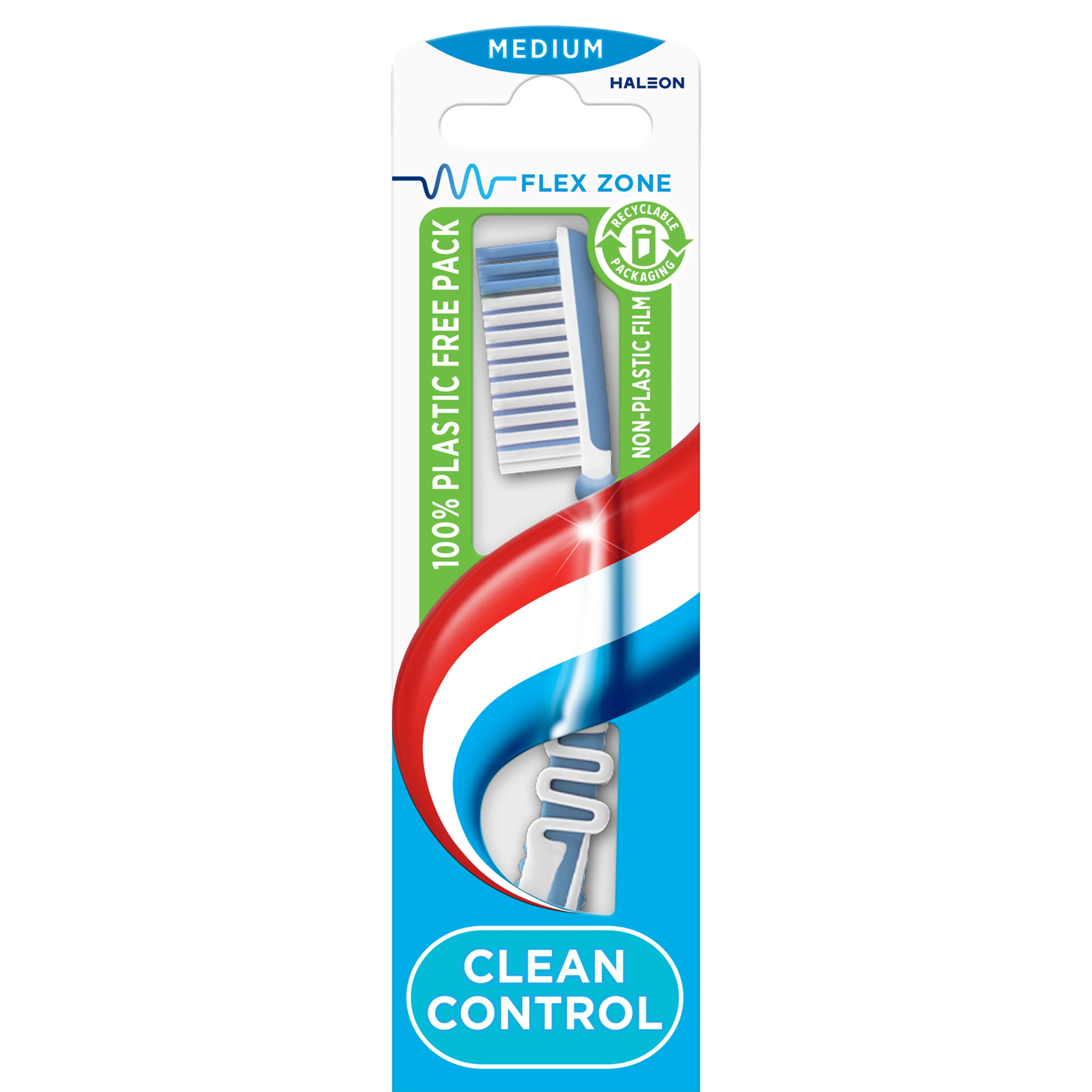 Aquafresh Tandenborstel clean control medium 1.00 Stuks
