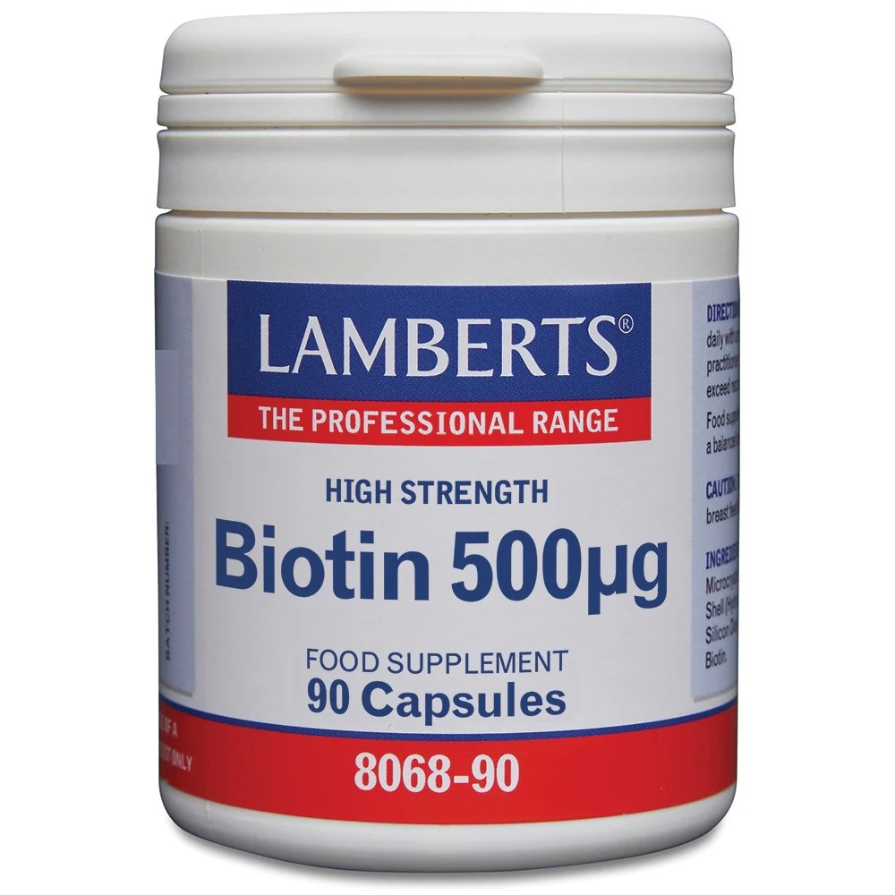 Lamberts Vitamine B8 500mcg (biotine) 90.00 Vegetarische capsules
