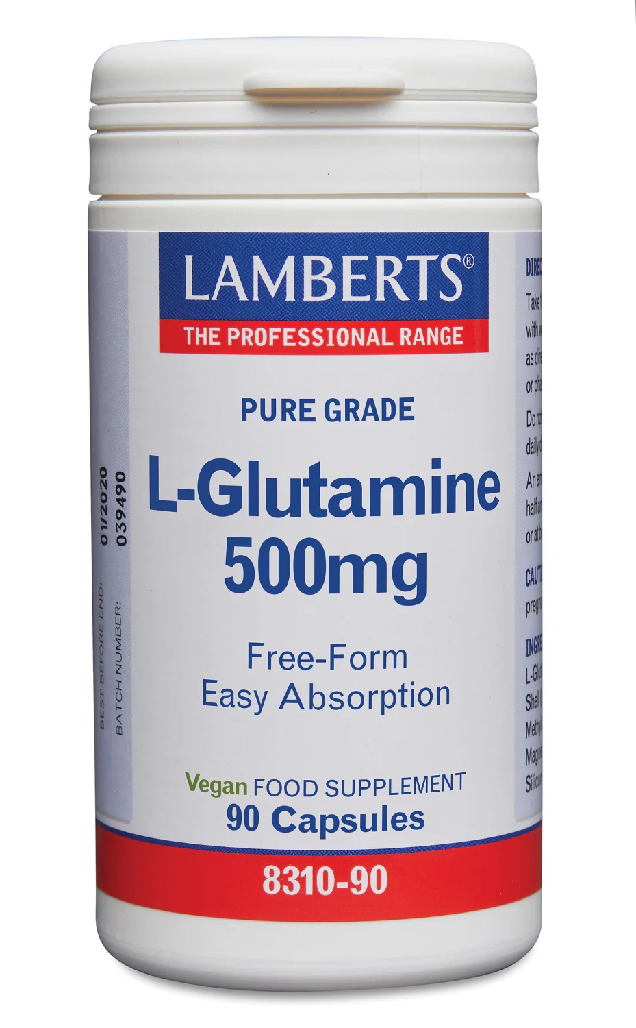 Lamberts L-Glutamine 500mg 90.00 Vegetarische capsules